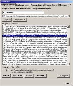 Register Server and save capabilities
