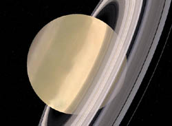 Saturn with rings
