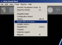 figure 20 - WMS Importer Tool menu item
