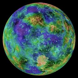 Venus radar colour