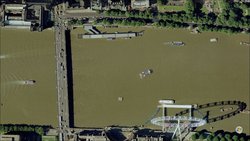 Virtual Earth Aerial view of London (image Copyright Microsoft Corporation)