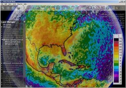 NASA Global Lightning Intensity Map